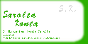 sarolta konta business card